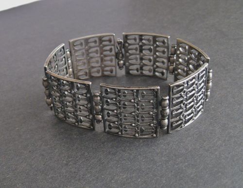 1970 Jorma Laine Kultateollisuus Ky Modernist Finland Bracelet Silver
