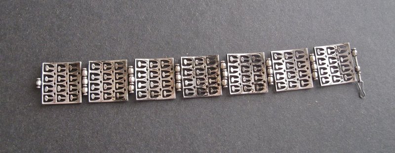 1970 Jorma Laine Kultateollisuus Ky Modernist Finland Bracelet Silver