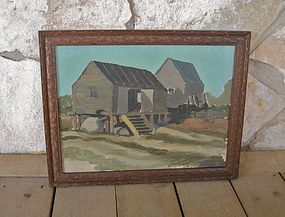 Listed Maine Artist Rupert Lovejoy 1928 Painting
