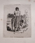 1893 Felicien Rops Hand Signed Etching Belgian Artist