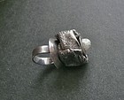 Amazing Sterling Modernist Huge Ring JENS Iceland