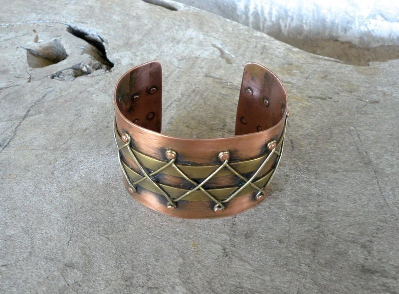 Winifred Mason Chenet d'Haiti Mixed Metals Cuff Modernist