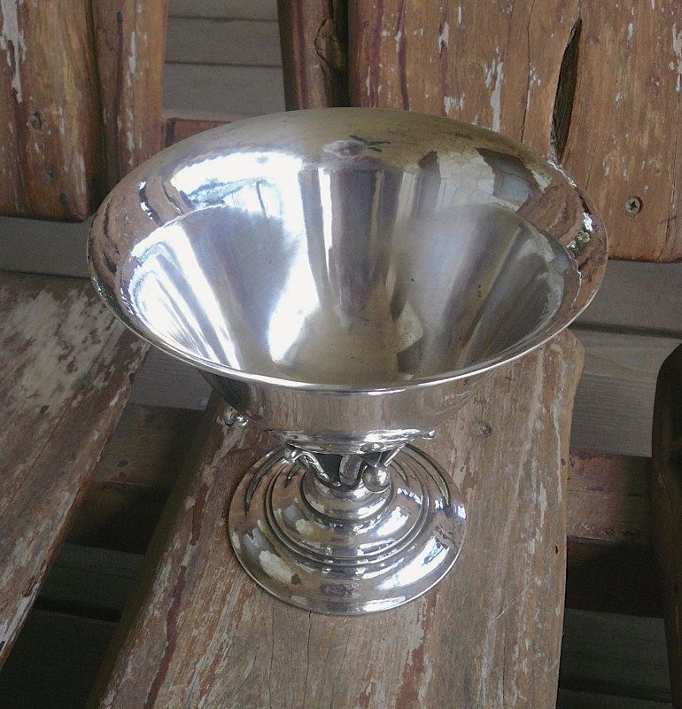 Georg Jensen Sterling Silver Footed Bowl 17B Johan Rohde Design