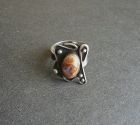 Paul Miller Opal Sterling Adjustable Ring Vintage Mid Century