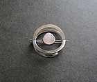 Elis Kauppi Kupittaan Kulta Finland Modernist Brooch Sterling Stone