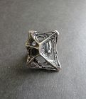 Sten & Laine Finland Sterling Modernist Ring Spider Web Adjustable