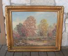 California Artist Herbert Sartelle Large Landscape Painting