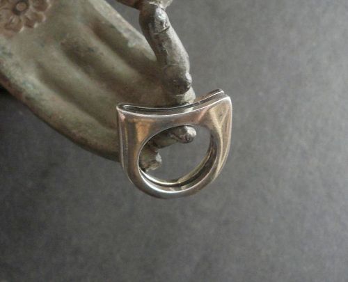 Andreas Mikkelsen Sterling Denmark Ring Modernist Layered Size 7