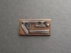 Irvin Bonnie BURKEE Mixed Metals Brooch Modernist Abstract Sterling