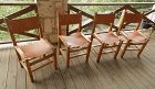 Maison Regain Set of Four Chairs Hand Crafted Mid Century Modern