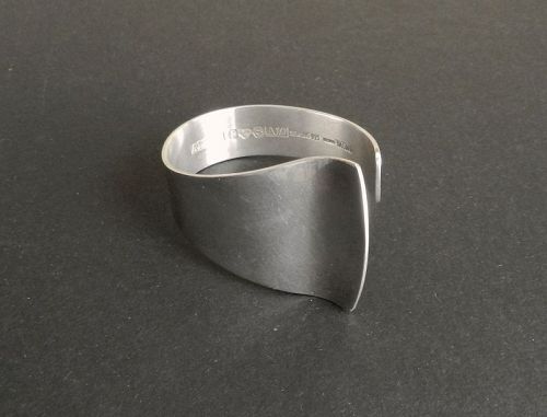 Alton Cuff Bracelet Sweden Per Davik Modernist Sterling Silver 1975