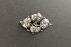 Classic Kalo Sterling Silver Hand Wrought Brooch Vines Leaves Chicago