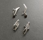 Two Pair SIGI Taxco Modernist Sterling Earrings Eagle 36 Indiv or Both