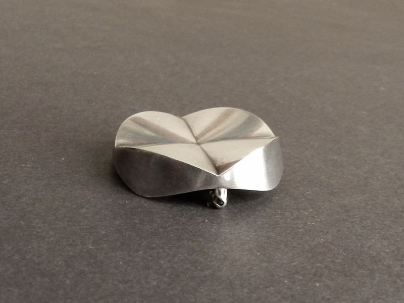 Georg Jensen Sterling Brooch 363 Modernist Denmark Ibe Dahlquist