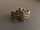 Hannu Ikonen Large Bronze Finland Reindeer Moss Bracelet Modernist