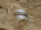 Tone Vigeland Norway Plus Modernist Ribbed Ring Sterling SZ 8 Adjustab