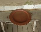 Large Gustav Stickley Hammered Copper Tray