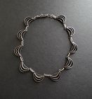 Vintage Modernist FRIDL Blumenthal Sterling Necklace Collar Choker