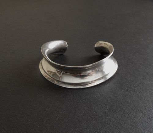 Modernist Palle Bisgaard Denmark Sterling Torque Cuff Bracelet MCM