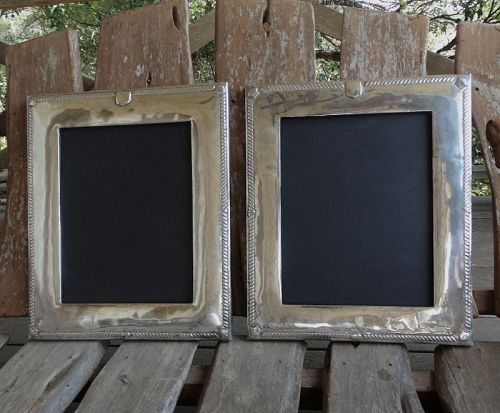 Pair of Large Bernice Goodspeed Taxco Sterling Silver Frames 15" X 18"