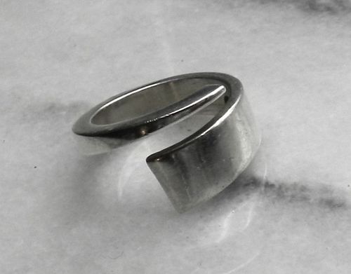 Hans Hansen Denmark Sterling Ring for Georg Jensen by Per Harild Sz 7