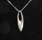 Georg Jensen Modernist Sterling Zephyr Pendant #500 Mid Size Denmark