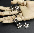 Arts & Crafts Peter Traphagen Sterling Silver Floral Bracelet Pasadena