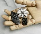 Sterling Vintage Luella C Schroeder Choice Modernist Ring or Brooches