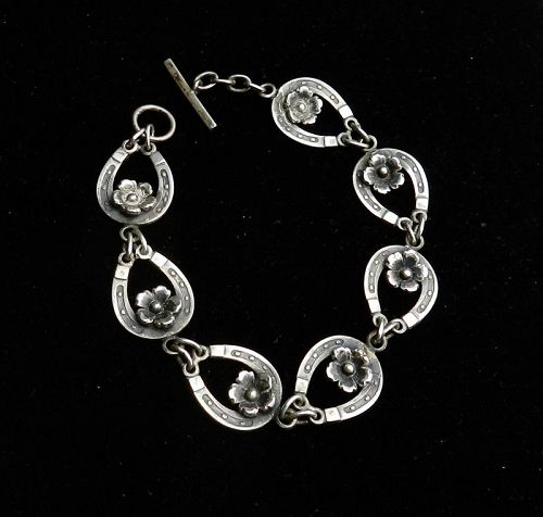 N E From Sterling Silver Rare Horseshoe Bracelet Niels Erik