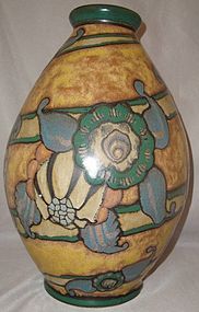 LOUIS LOURIOUX OVERSIZE FRENCH ART DECO VASE