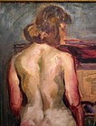 JACQUES KOSLOWSKY STANDING NUDE ORIGINAL OIL PAINTING