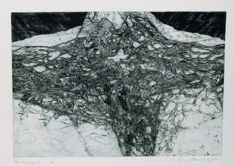 WENDELL H. BLACK &quot;MOUNTAINSCAPE II&quot; ENGRAVING 1956
