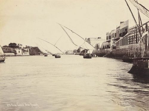 JEAN-PASCAL SEBAH "VIEUX CAIRE ET ILE DE ROWDAH" ALBUMEN PHOTOGRAPH