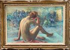 ILONA ROYCE SMITHKIN ORIGINAL OIL PAINTING NUDE MODEL ASL