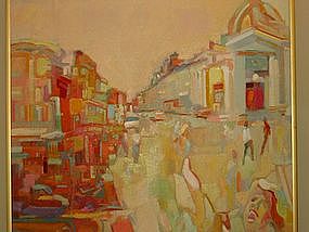 Anthony Toney, "Main Street", Original oil painting