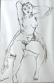 Sabina Teichman, "Seated Nude".