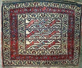 Antique Kurdish Bagface, 19th Century