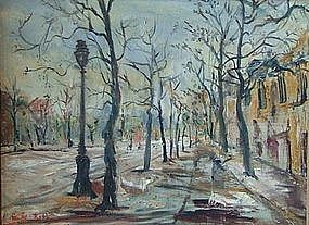 RUBI ROTH, STREET SCENE, CIRCA 1950
