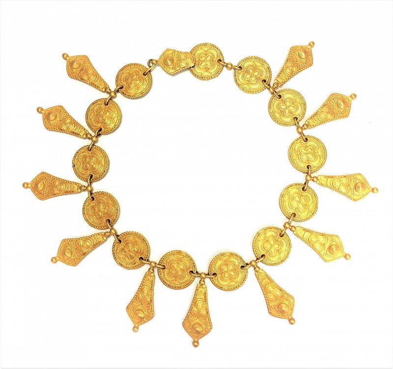 Genny, Italy Etruscan  Revival Necklace