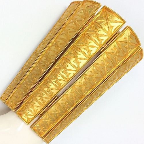 Alexis Kirk Massive Byzantine Revival  Hinged Cuff
