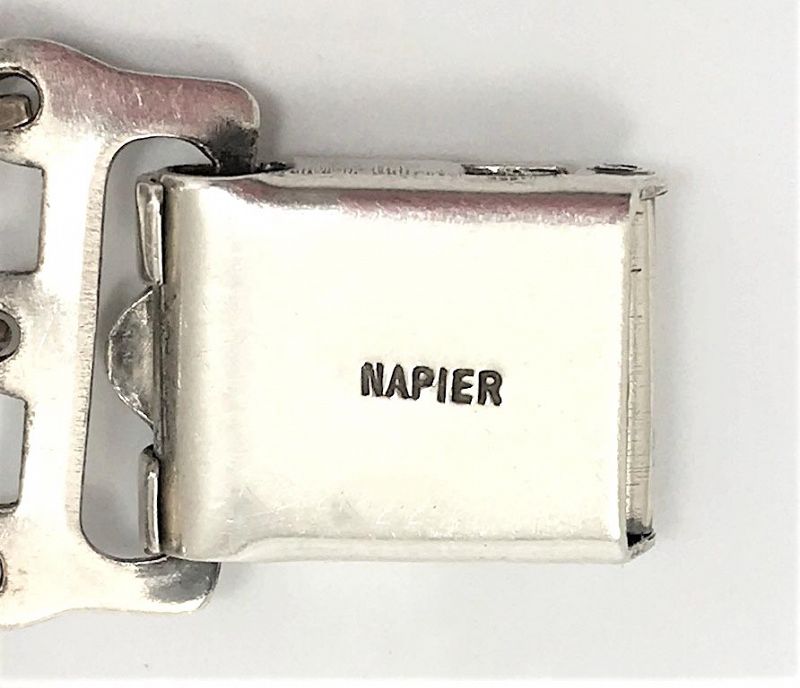 Napier Silver and Coral Bracelet - Rare