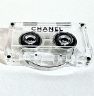 Chanel Clear Plastic Casette Tape Brooch