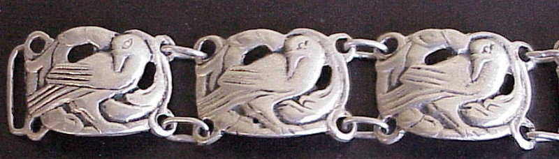 Sterling Dove bracelet ( Georg Jensen style)