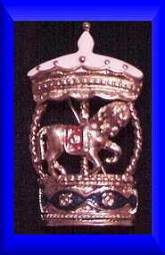 Trifari carousel with horse trembler brooch