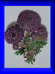 Exquisite Chrysanthemum birthday brooch -November