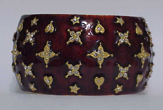 Kenneth Jay Lane "Starlight " cuff bracelet