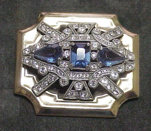 McClelland Barclay Deco cobalt  brooch