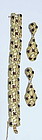 Trifari crown gold tone rhinestone bracelet & earrings