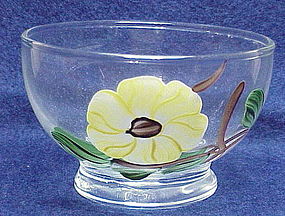 Blue Ridge 'Ridge Daisy' glass sherbet Southern Pottery