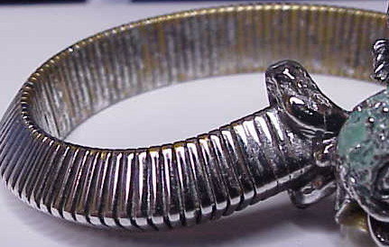 Har double fish wrap bracelet with faux pearls &amp; enamel